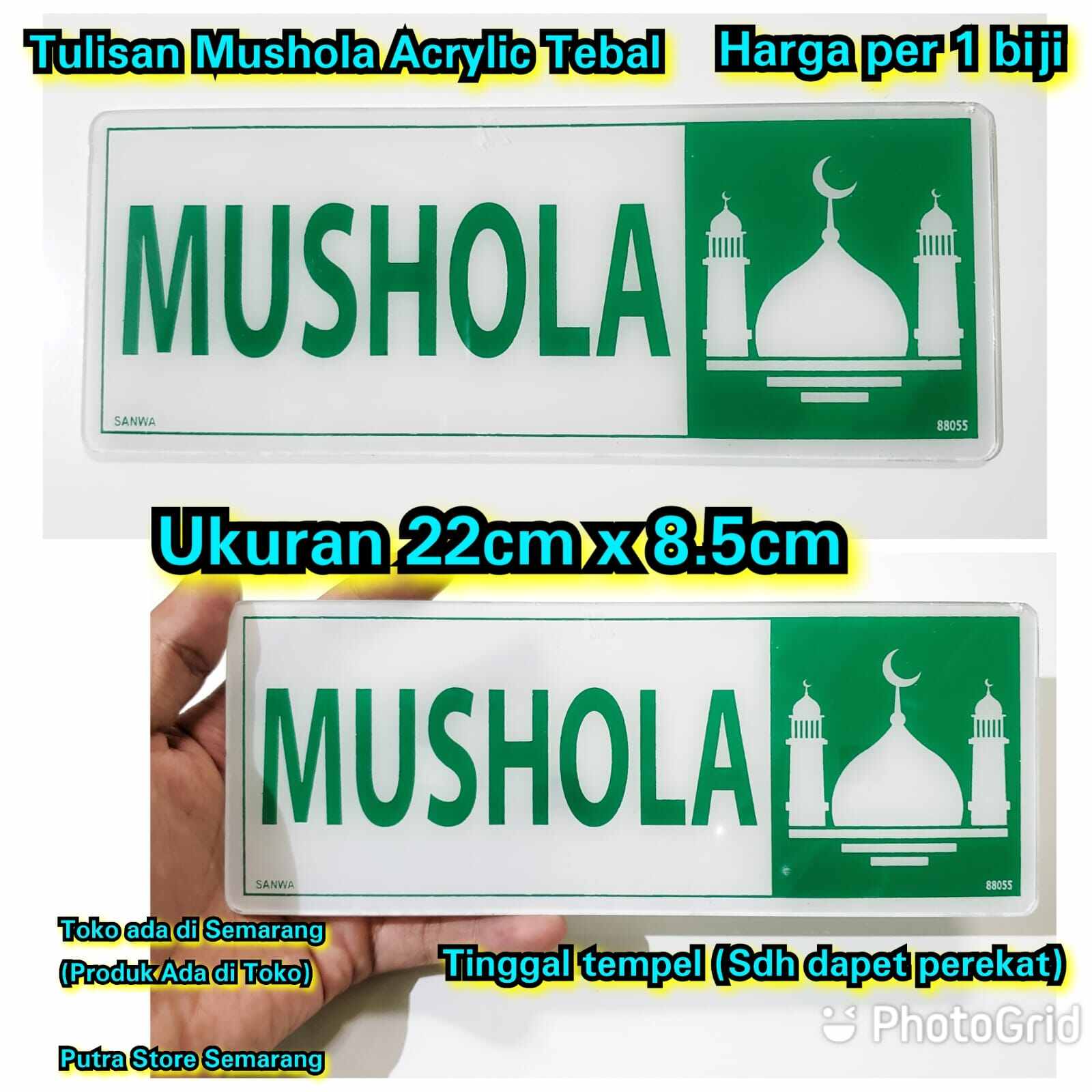 Tulisan Mushola Acrylic Cm X Cm Tulisan Mushola Tempat Sholat