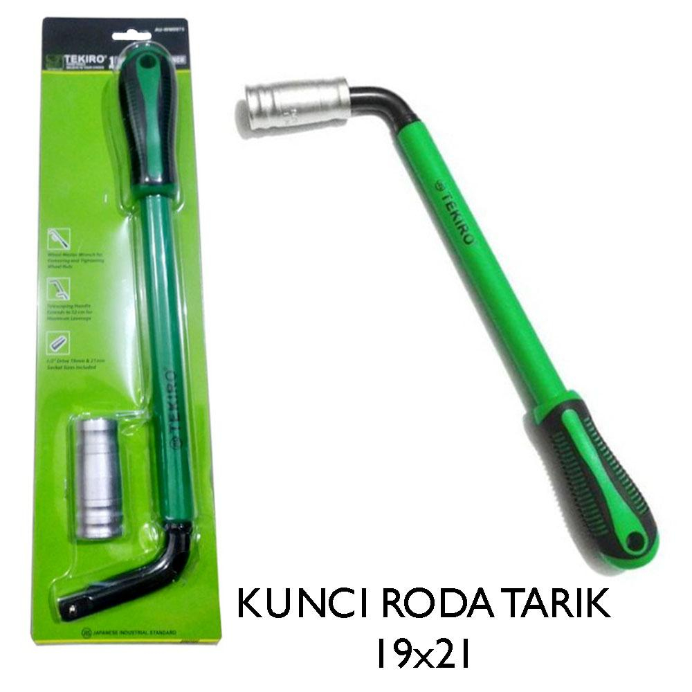 TEKIRO Kunci Roda Tarik 19 X 21 Mm Pembuka Mur Roda Ban Mobil 19X21mm