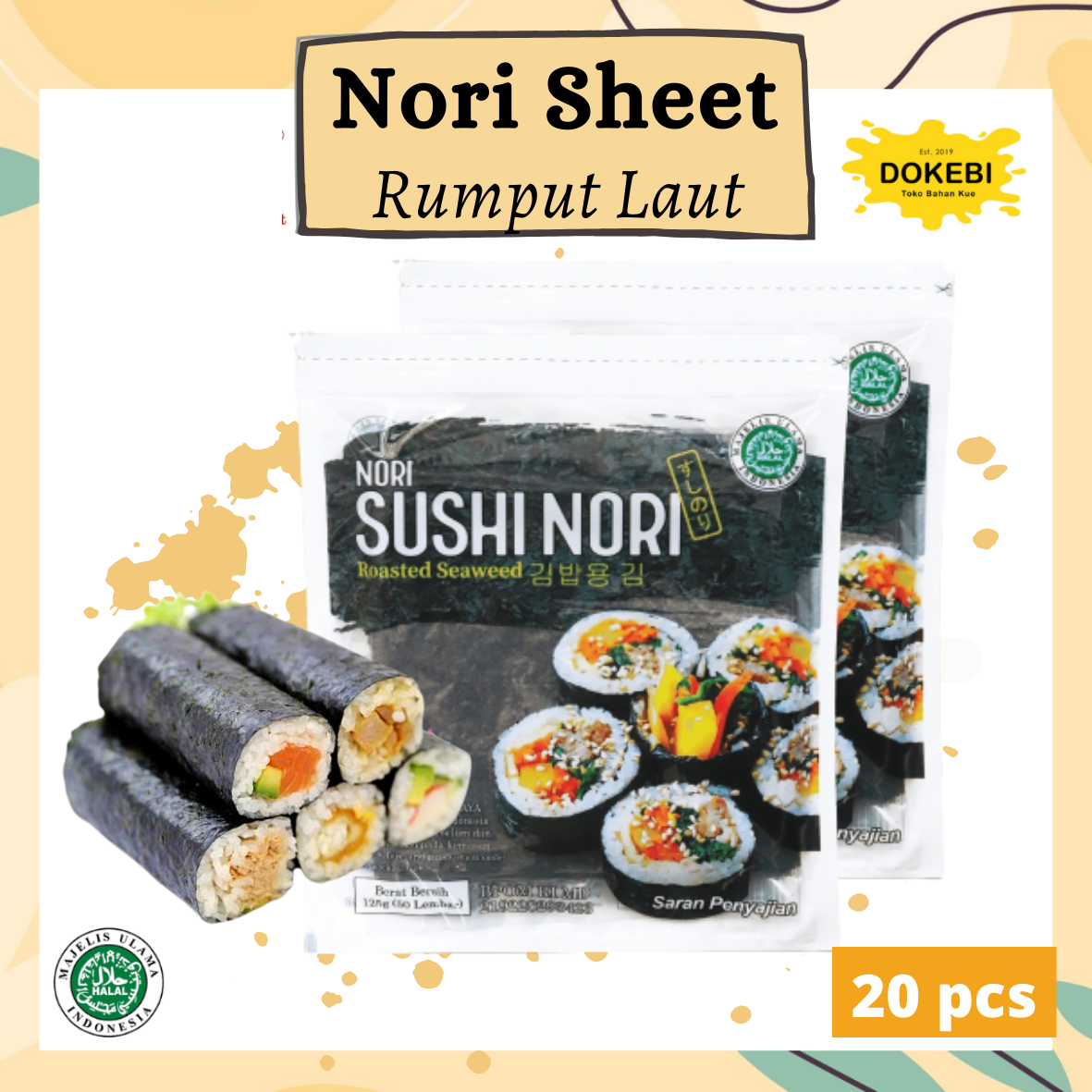 Java Superfood Sushi Nori Lembar Halal Mui Lazada Indonesia