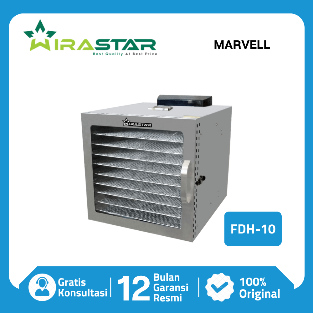 Food Dehydrator Wirastar Fdh Mesin Pengering Makanan Buah Sayur