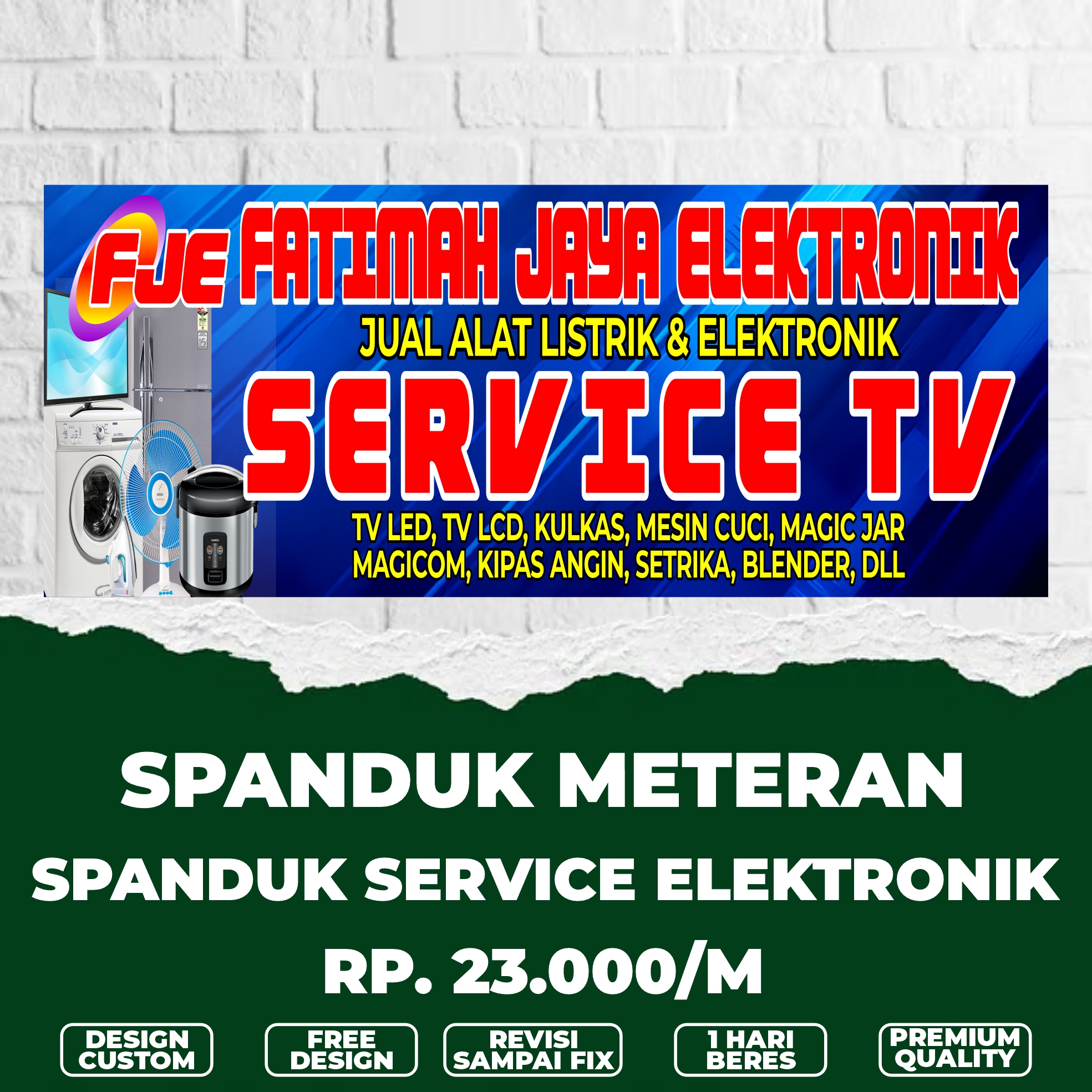 Spanduk Banner Service Barang Elektronik Banner Service Elektronik