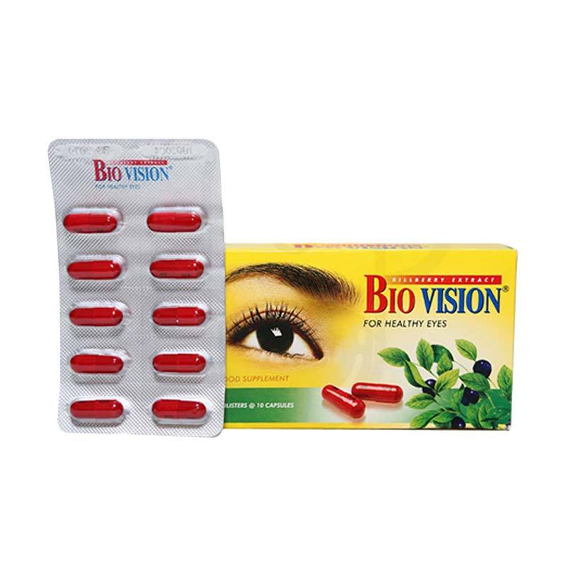 BIO VISION STRIP 10 CAPS VITAMIN KESEHATAN MATA BIOVISION Lazada