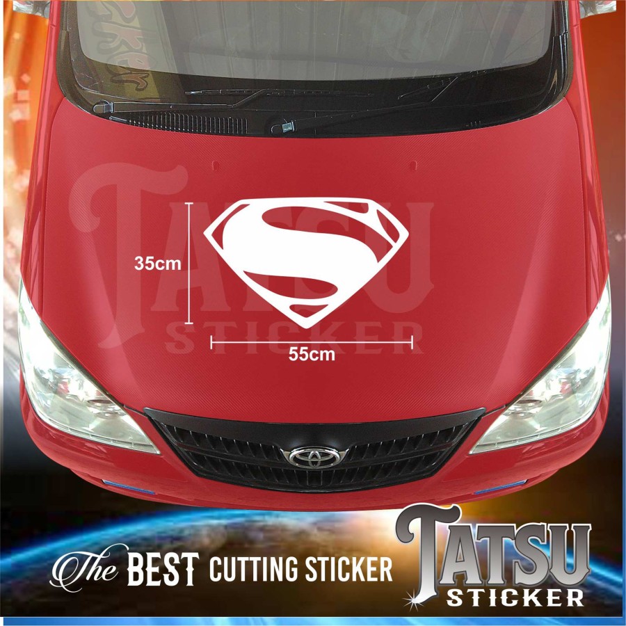 CUTTING STICKER STIKER KAP MOBIL PINTU BODY LOGO SUPERMAN Lazada