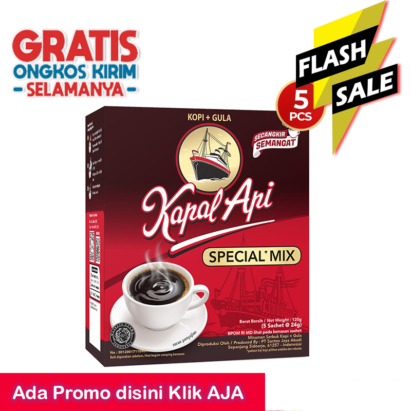 Kopi KAPAL API Special Mix 1 Dus Isi 5 X 24 Gr Lazada Indonesia