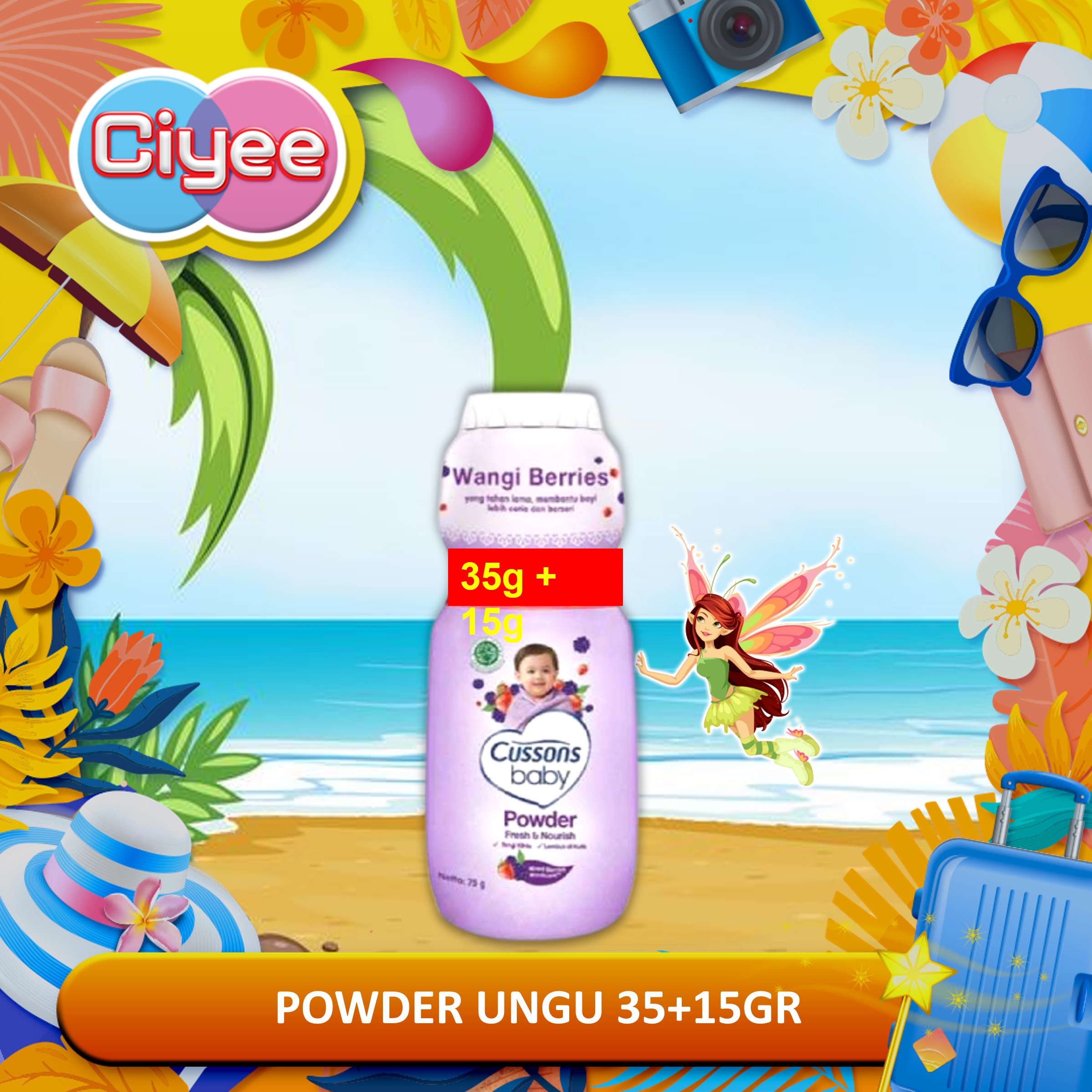 Cussons Baby Powder 35gr 15gr Cusson Bedak Bayi Cussons Lazada