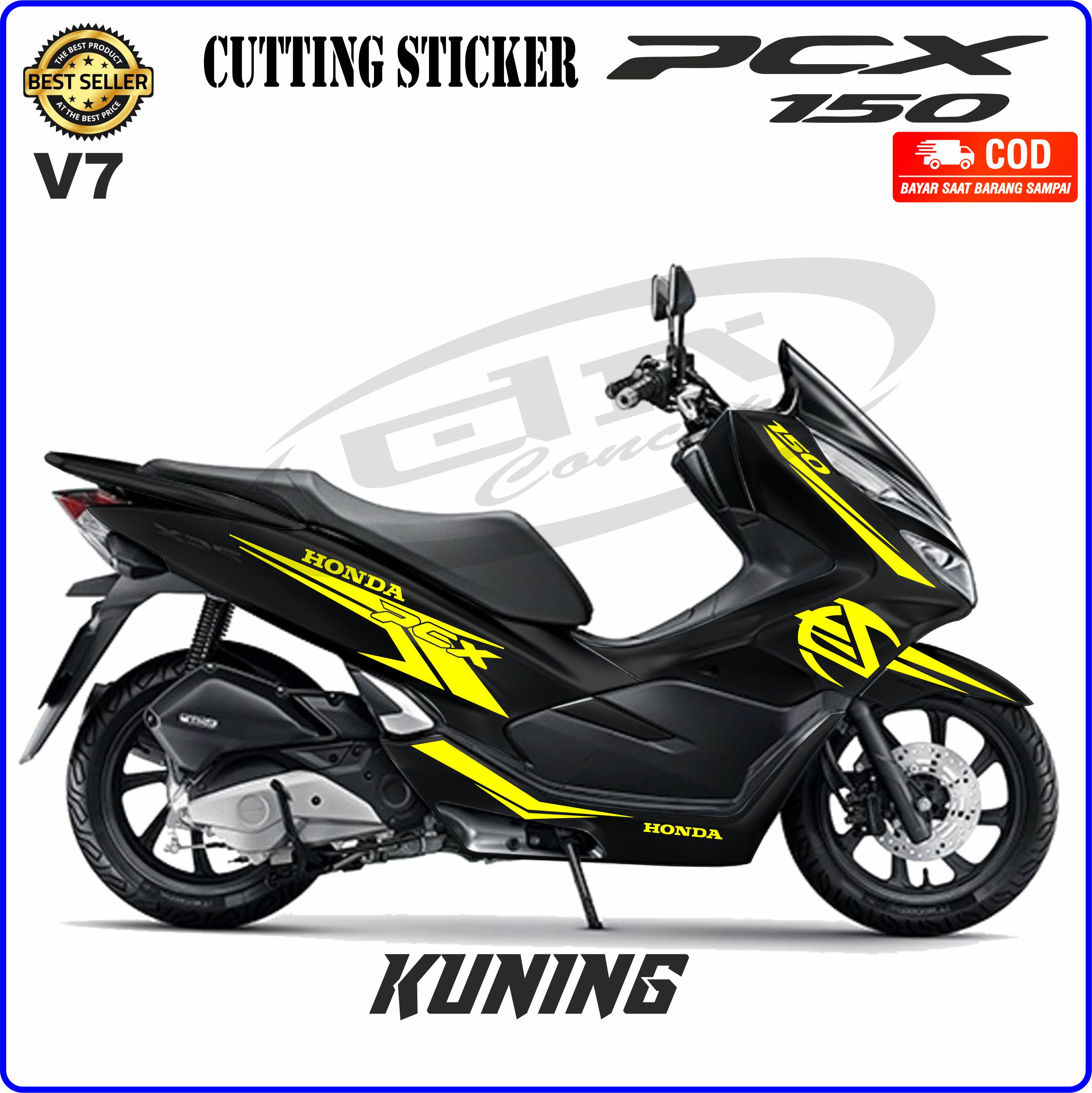 Cutting Sticker PCX 150 Variasi 7 Stiker Lis Motor Honda Striping