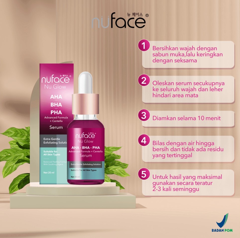 Nuface Nu Glow Aha Bha Pha Advanced Formula Centella Serum Serum