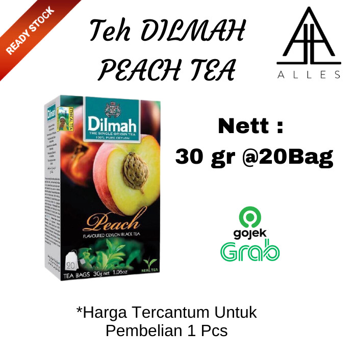 Teh Dilmah Dilmah Tea Peach Premium Peach Teh Celup 20 Bag Lazada