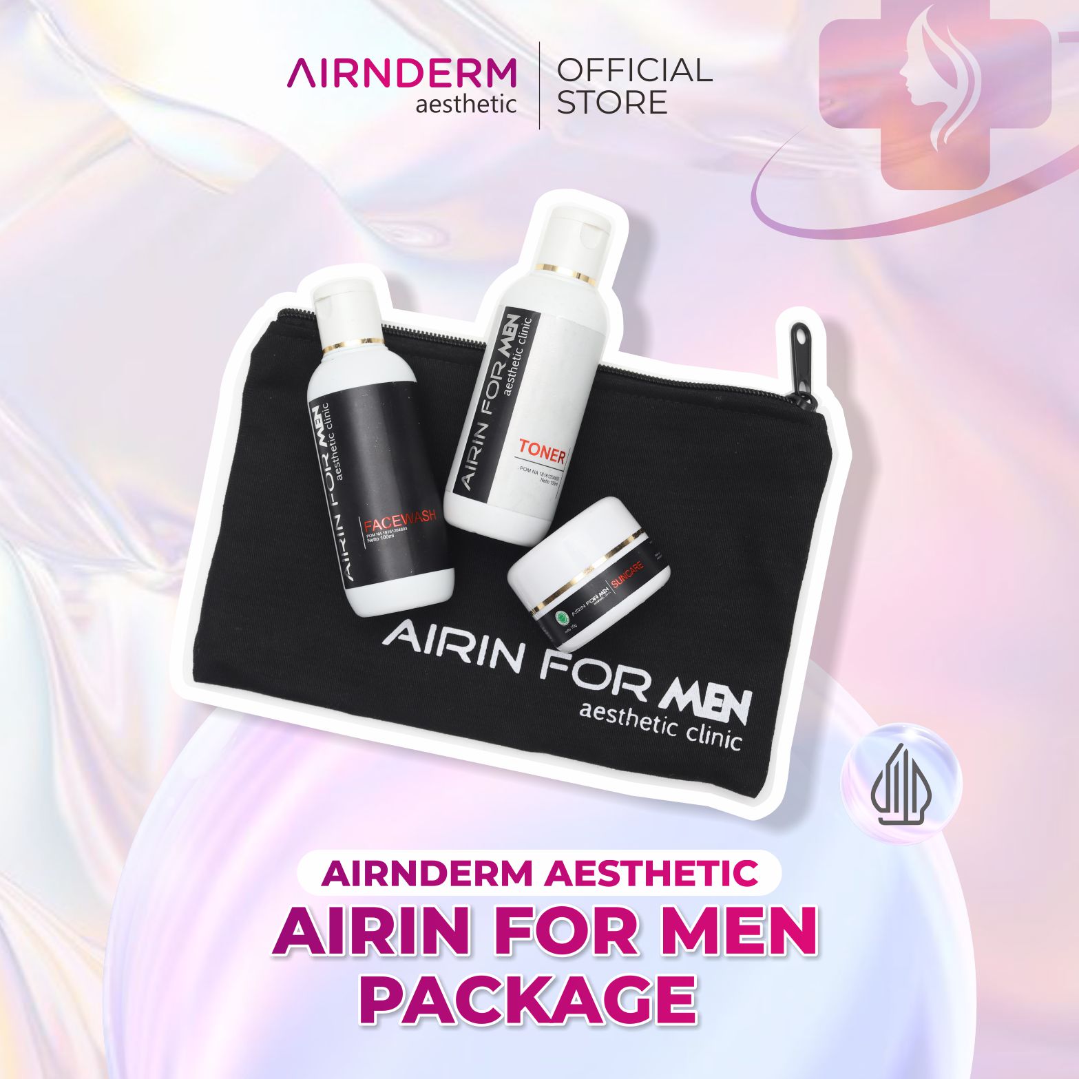 Airnderm Aesthetic Airin For Men Free Pouch Lazada Indonesia