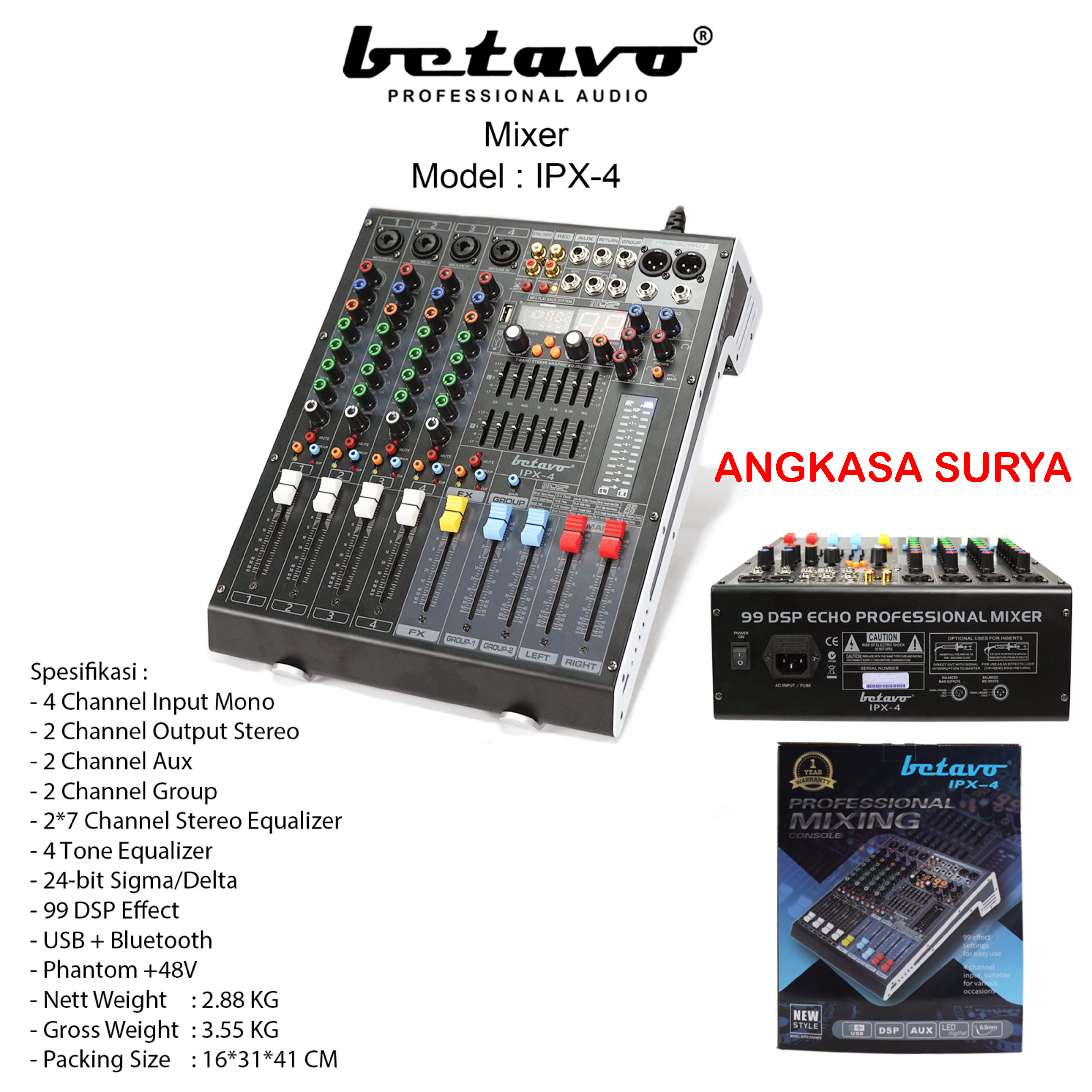 Mixer Betavo Ipx Ipx Original Channel Reverb Dsp Group