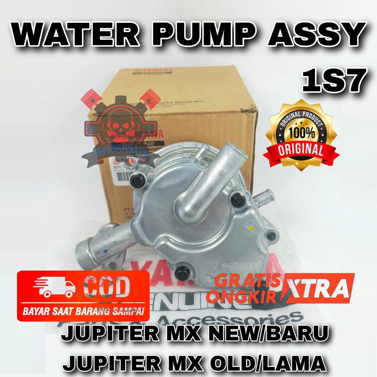 WATER PUMP ASSY YAMAHA 1S7 BUAT MOTOR YAMAHA JUPITER MX NEW BARU Dan