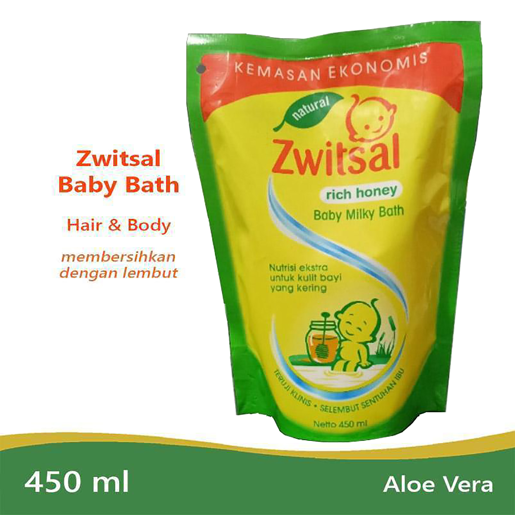 Zwitsal Baby Milky Rich Honey Bath Sabun Cair Bayi Zwitsal Ml