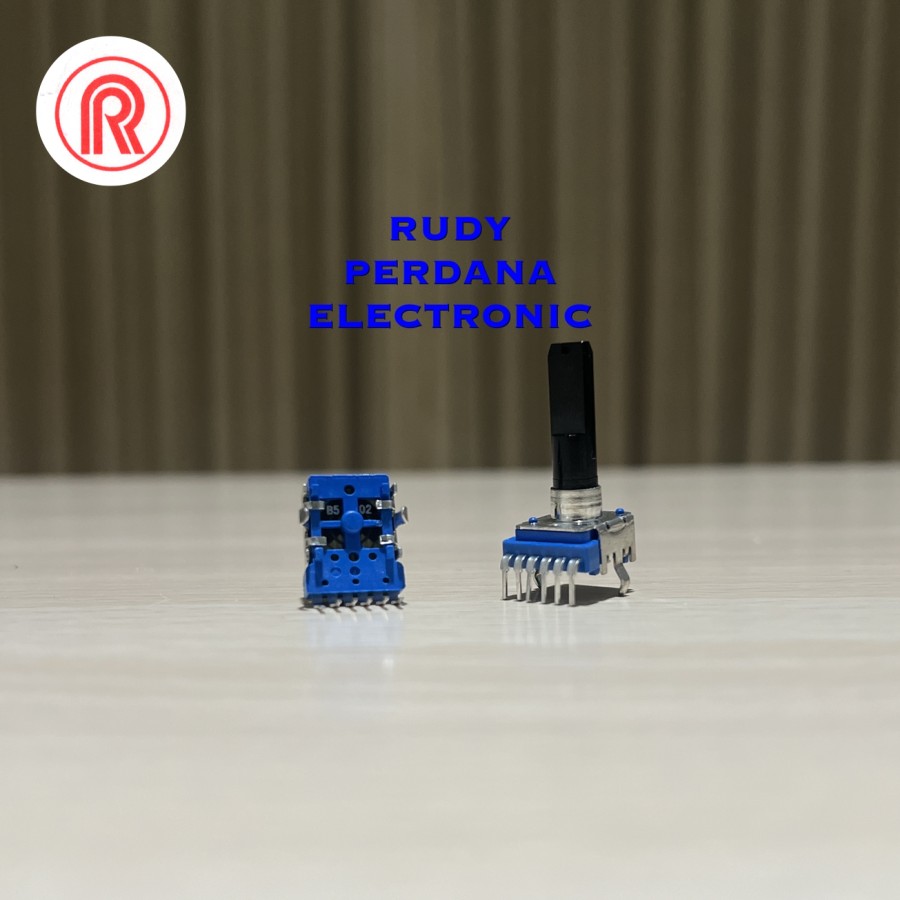 Potensio K K Ohm B Stereo P Pin Kaki Tekuk Mixer Biru