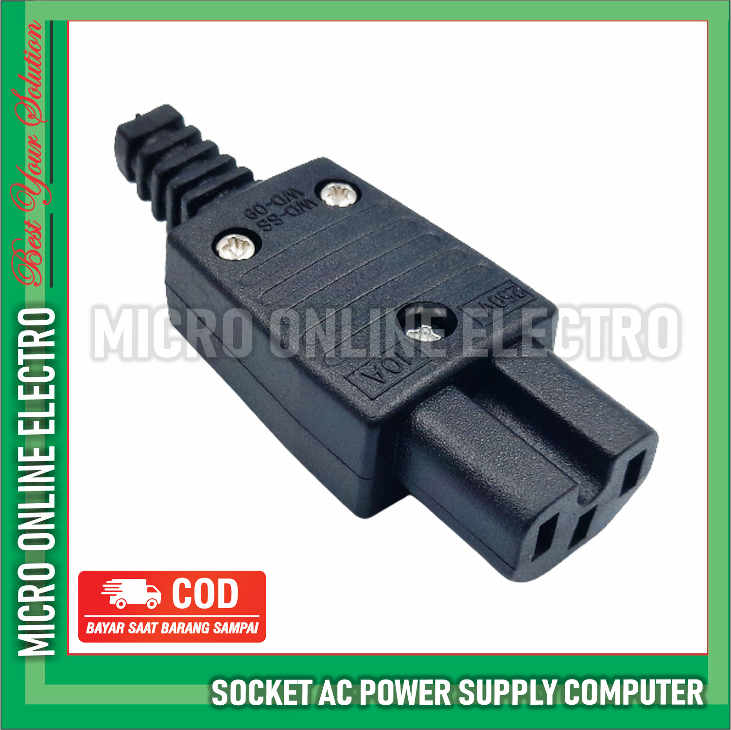 Socket AC Power Supply Computer Colokan Komputer Soket AC Komputer