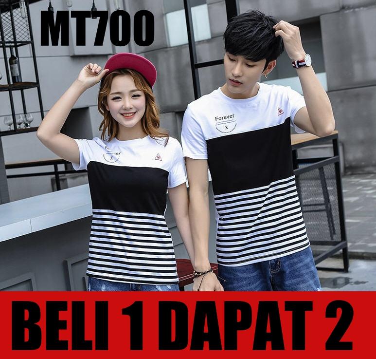 KAOS COUPLE/KAOS PASANGAN/BAJU COUPLE/BAJU PASANGAN FOREVER X GROSIR MURAH