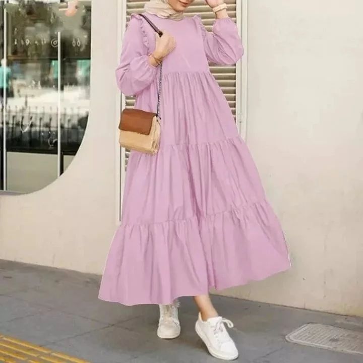 Priskila Cell Celinee Midi Dress Jpn Long Tunik Terbaru Ukuran M L