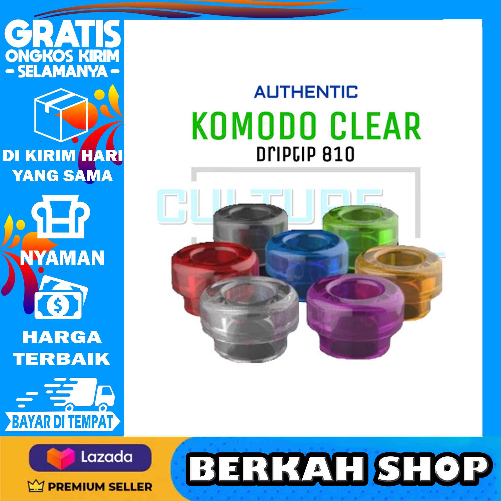 Pipa Komodo Drip Tip Clear Series Driptip Clear Lazada