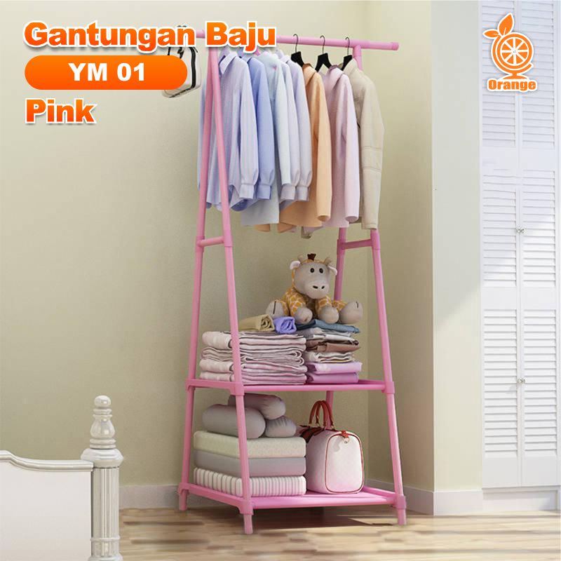 Stand Hanger Rak Gantungan Jemuran Baju Segitiga Triangle Multiguna