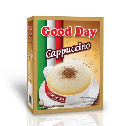 GOOD DAY CAPPUCCINO KOPI 3 IN 1 KEMASAN DUS ISI 5 SACHET 25GR KOPI