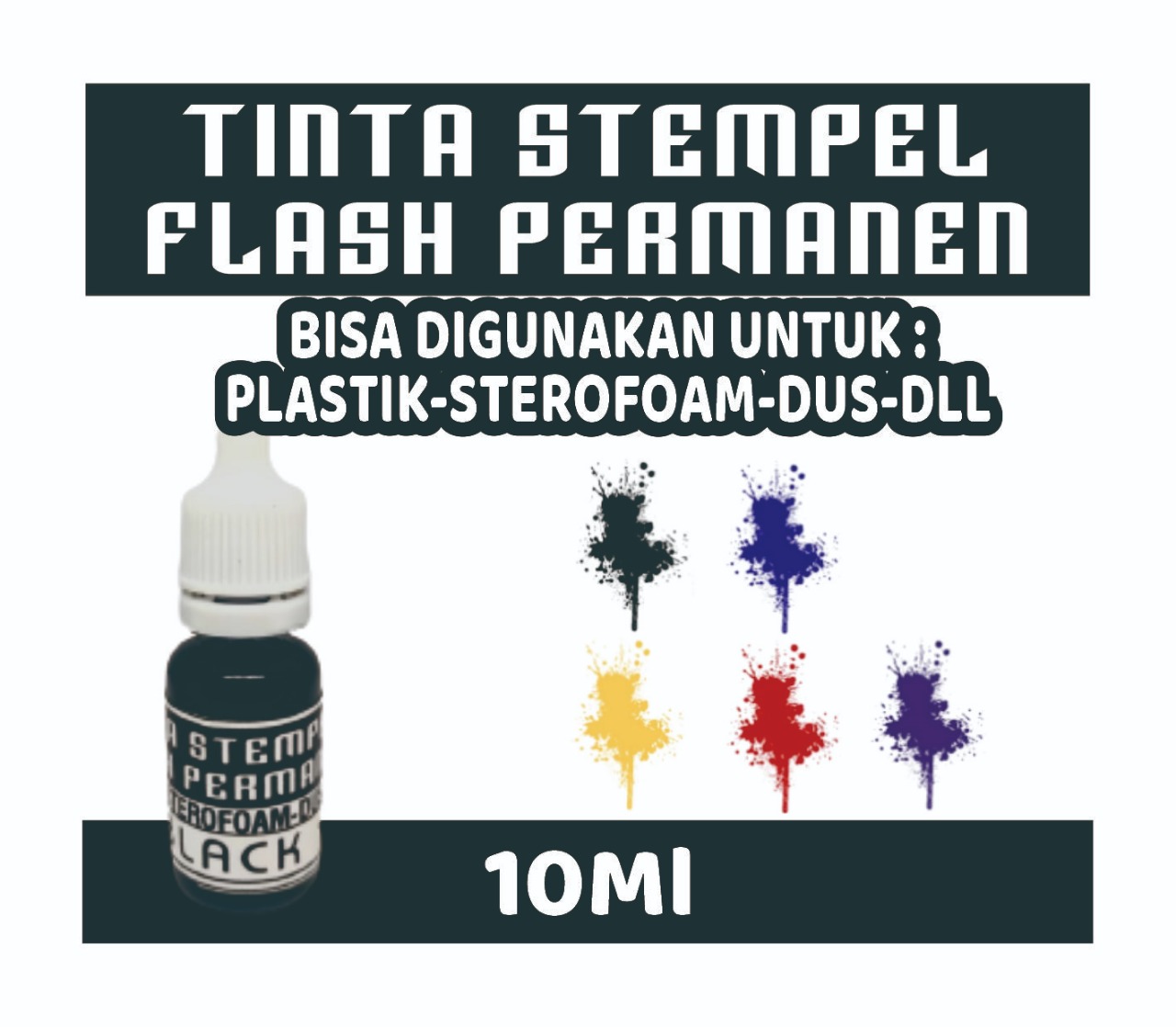 Tinta Stempel Flash Permanen Plastik Lazada Indonesia