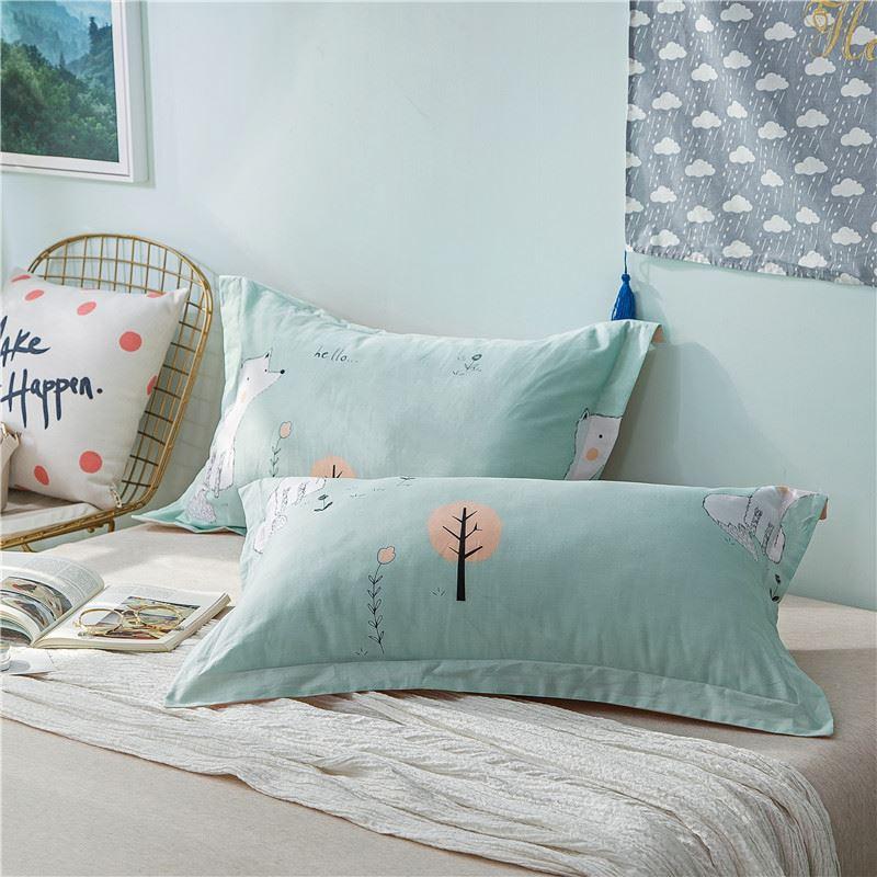 Hoạt Hình 100% 100% Cotton Vỏ Gối 100% Cotton Vỏ Gối Sinh Viên Duy Nhất Một Cặp Hai Người Bộ Ruột Gối Mùa Hè