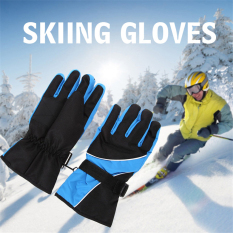 2016 TERBAIK Kualitas Winter Outdoor Olahraga Sarung Tangan Ski Gunung Windproof Tahan Air Hangat Snowboard Di Bawah Nol Ski Bersepeda Gloves (sapphire Blue)