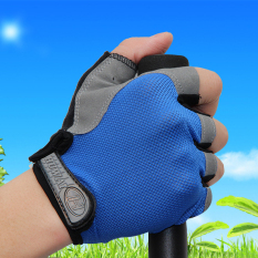 2016 High Quality Summer half-finger gloves ordinary paragraph L
(blue)