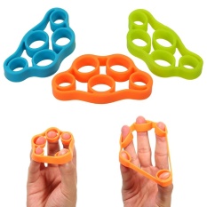 6 Pcs/lot Otot Power Training Silicone Grip Ring Exerciser Set Kekuatan Tangan Jari Grip Strengthener Rings Kebugaran Musculation Peralatan -Intl