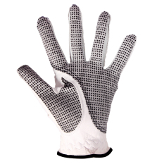 Andux sarung tangan Golf tergelincir tahan sarung tangan kulit sarung tangan olahraga GFST-02 Putih 25# Tangan kiri