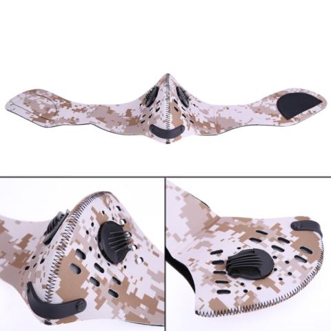 Anti Polusi Bike Sepeda City Bersepeda Masker Wajah Cover untuk Luar Ruangan Sport-Intl 1
