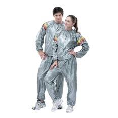 Beau Sauna Suits / Baju Sauna Pembakar Lemak - Silver - Size L