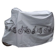 Bike Cover Menolak Air Senja Hujan untuk Sepeda Gunung Motor Motorcar Electric Mobile Warna: Abu-abu Spesifikasi: 210*100 CM-Intl