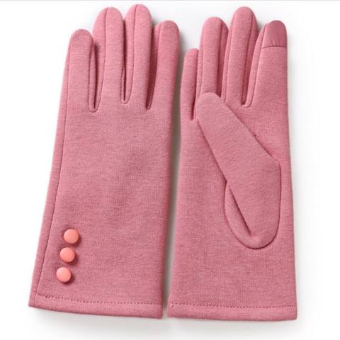 FS Wanita Sentuh Layar Suede Kulit Beludru Hangat Musim Dingin Pesta Sarung Tangan Modis Driving Berkuda Sarung Tangan Spesifikasi: 019A-skin Bubuk 4