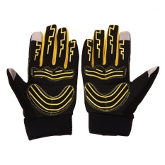 Sarung Tangan Hangat Tebal Jari Lengkap For Olahraga Outdoor Bersepeda Jalan MTB (Kuning)-Intl