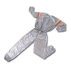 Lucky - Sport Sauna Suit Size Jumbo XXL - Baju Sauna Pembakar Lemak - Silver / 1Pcs
