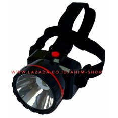 Matsugi Lampu Senter Kepala 2in1 Lighting 1.5W LED MG-3319 (Hitam)