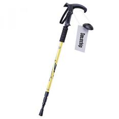 Outdoor Hiking Canes Walking Sticks – Datechip Lightweight Adjustable Trekking Poles with Heavy Duty Aluminum for Women and Men (Single of Yellow ) - intl