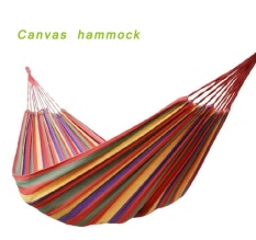Outdoor Ketebalan Canvas Hammock Anti-Hanging Hammock Ayunan Berkualitas Tinggi Kanvas Taman Tidur untuk Berkemah Berburu Anti-rollover Tempat Tidur Gantung-Intl