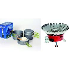 Paket Ekonomis Kompor Windproof Nesting DS-301 2-3 Orang