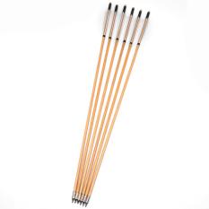 Paket Hemat Wooden Arrow 8mm Sharp Eye Anak Panah Cocok Untuk Latihan Panahan Isi 3