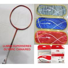 RAKET LINING SUPERSERIES OLYMPIC CHINA RED MERAH ORIGINAL BADMINTON MURAH OBRAL SALE DISKON JUAL PERLENGKAPAN BULUTANGKIS SURABAYA ADHA SPORT