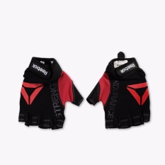 Reebok Training Strength Men's Gloves - L - Hitam-Merah