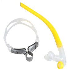 Baru 2016 Paus Merek Renang Menyelam Snorkeling Peralatan Snorkel Pernapasan Tabung (Kuning)