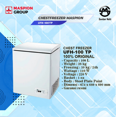 Chest Freezer Maspion Ufh Tp Liter Lazada Indonesia