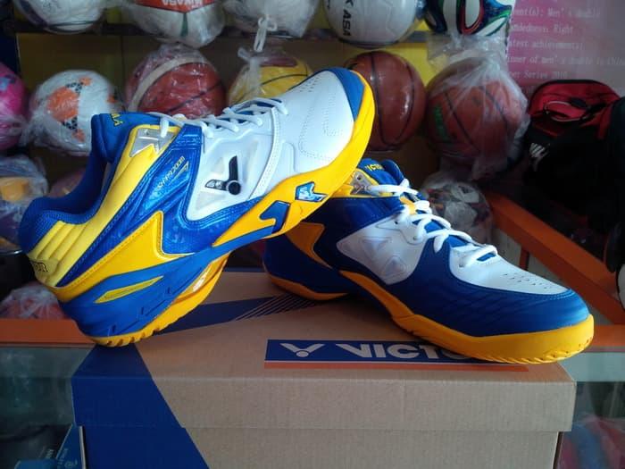 PROMO SPECIAL!!! Sepatu VICTOR SH P9200M AF ( SHP9200MAF ) White/BLUE TERMURAH