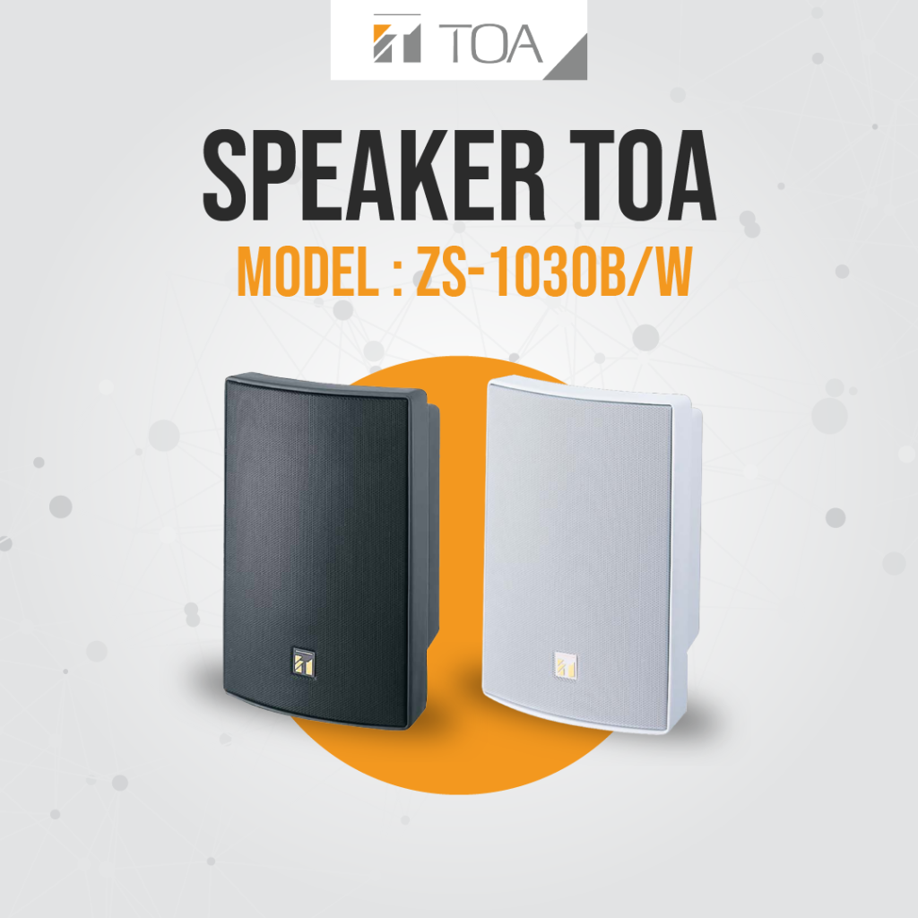 Speaker Toa Universal Wall Speaker Model Zs B W Garansi Resmi