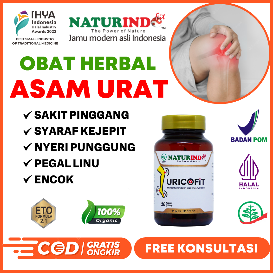 Obat Asam Urat Pegel Linu Nyeri Sendi Nyeri Otot Rematik Sakit Pinggang