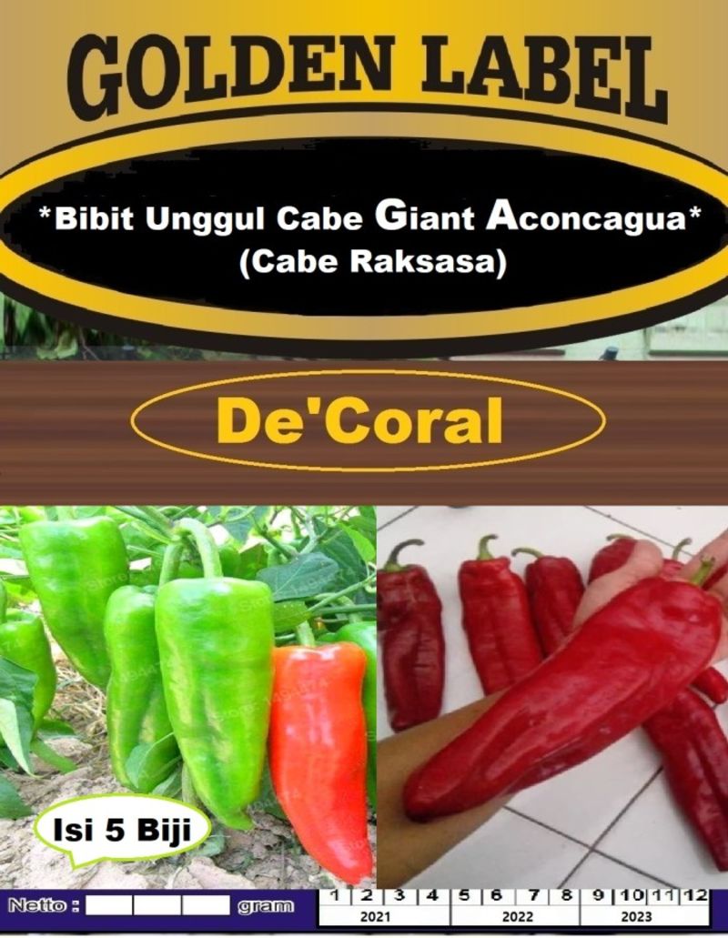 Bibit Cabe Giant Aconcagua Benih Cabe Raksasa Cabai Giant Aconcagua