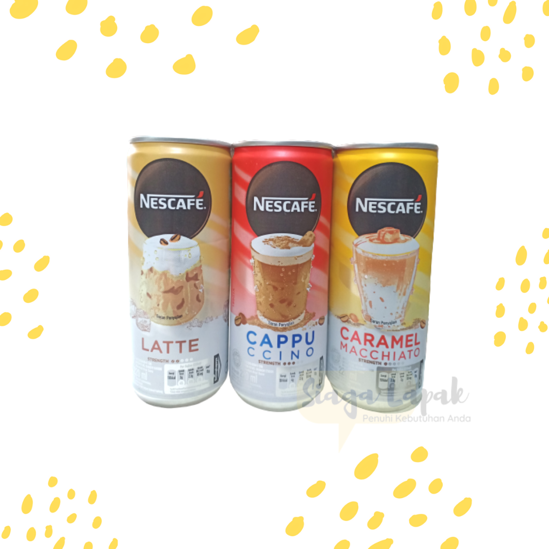 Nescafe Kopi Kaleng Cappucinno Caramel Macchiato Latte 220ml