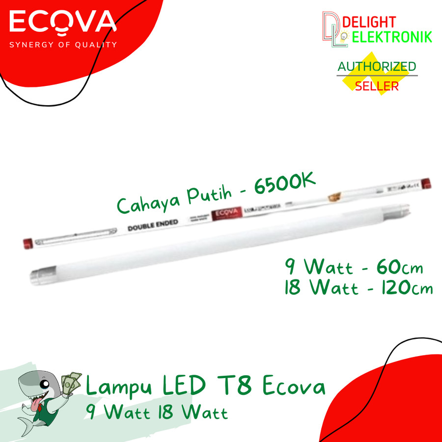 Ecova T Led Lampu Tl W Watt Lazada Indonesia